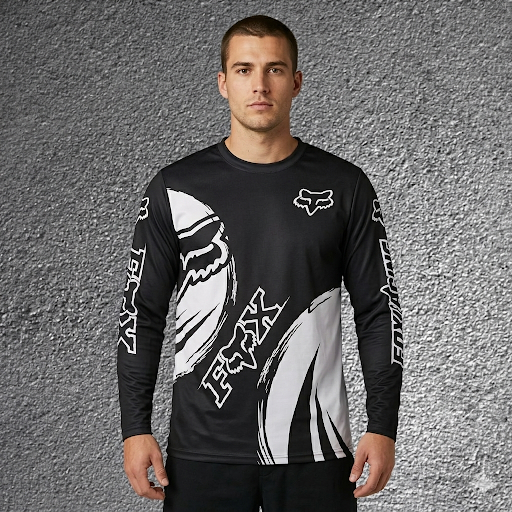 Black & White MX Jersey